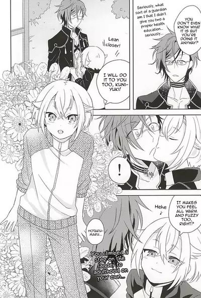 (Kouki Tourai) [ngng (Lalala)] Suki no Shirushi no Kiss | Marking my beloved with kisses (Touken Ranbu) [English] [Tabunne Scans]