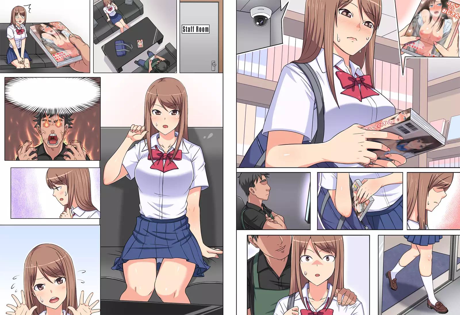 Manbiki Kyonyuu JK ni Oshioki Nakadashi Berochuu Fuck