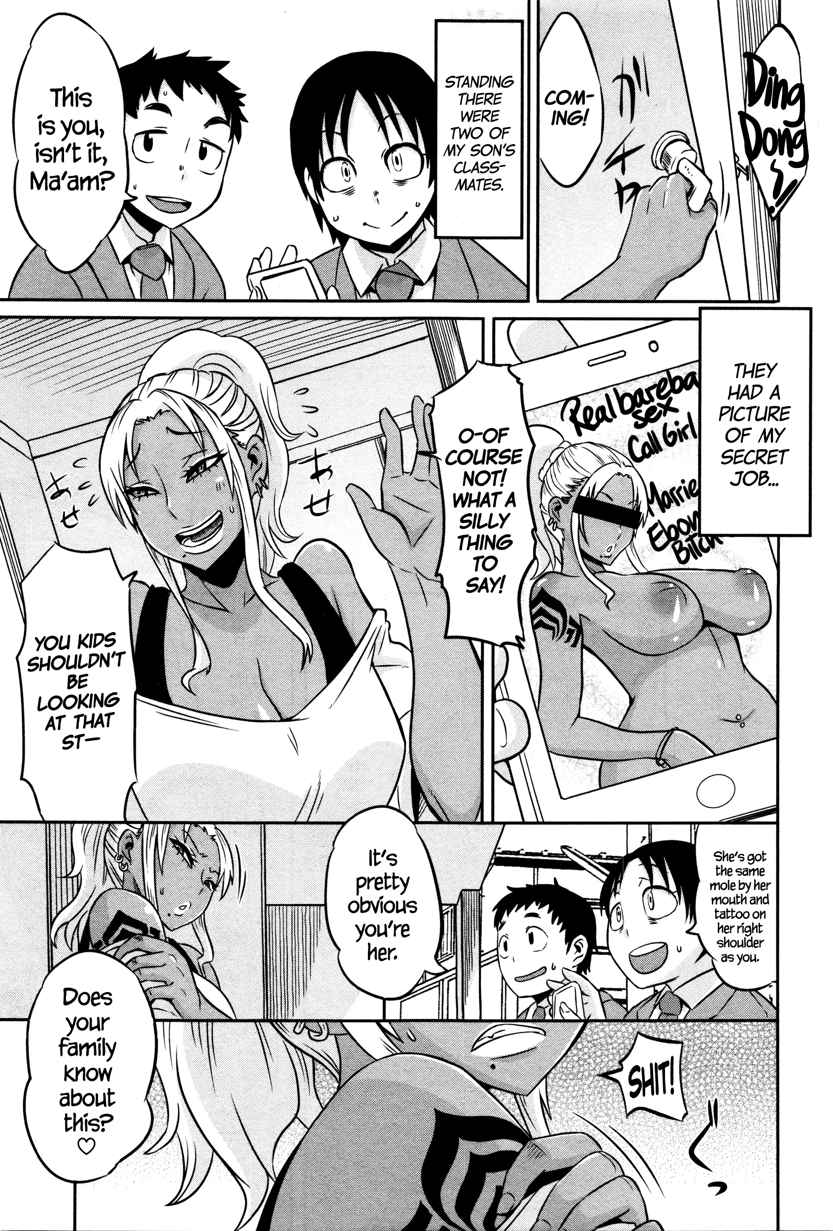 Kuro Gal Mama no Junan | Black Gyaru Mom's Suffering =TLL + CW=