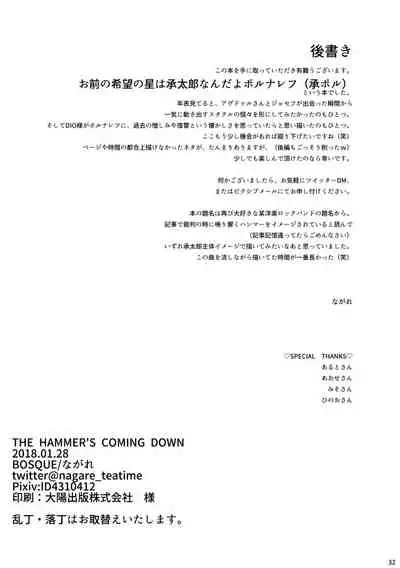 THE HAMMER'S COMING DOWN