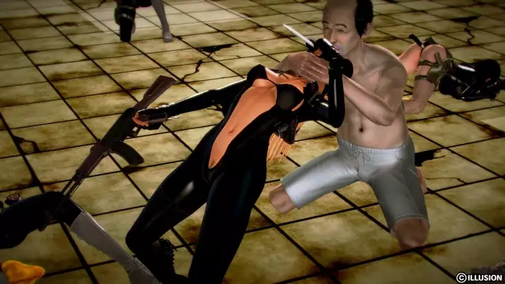 Female Spy Force Fight