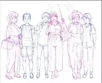 [灰司] 近女誘惑 仮題 温泉旅行編 ラフ