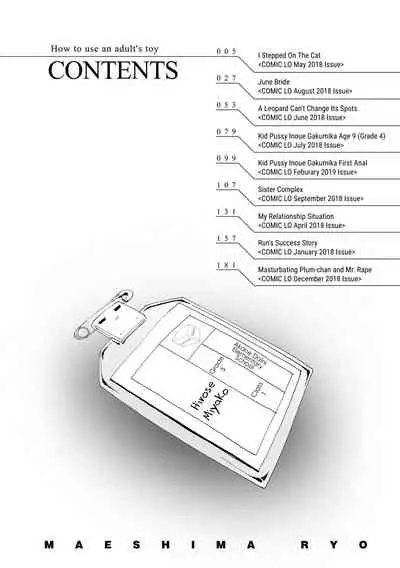 Otona no Omocha no Tsukaikata | How to Use an Adult's Toy