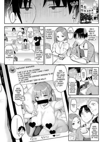 Moto InCha no Kyonyuu Yariman Imouto ga Erosugite, Onii-chan wa Mou...!!