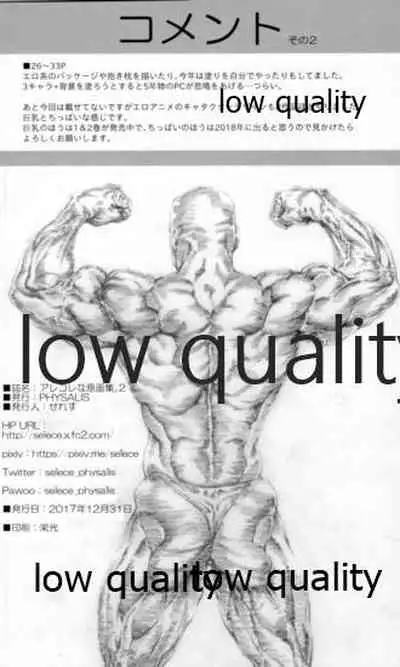 アレコレな原画集。2