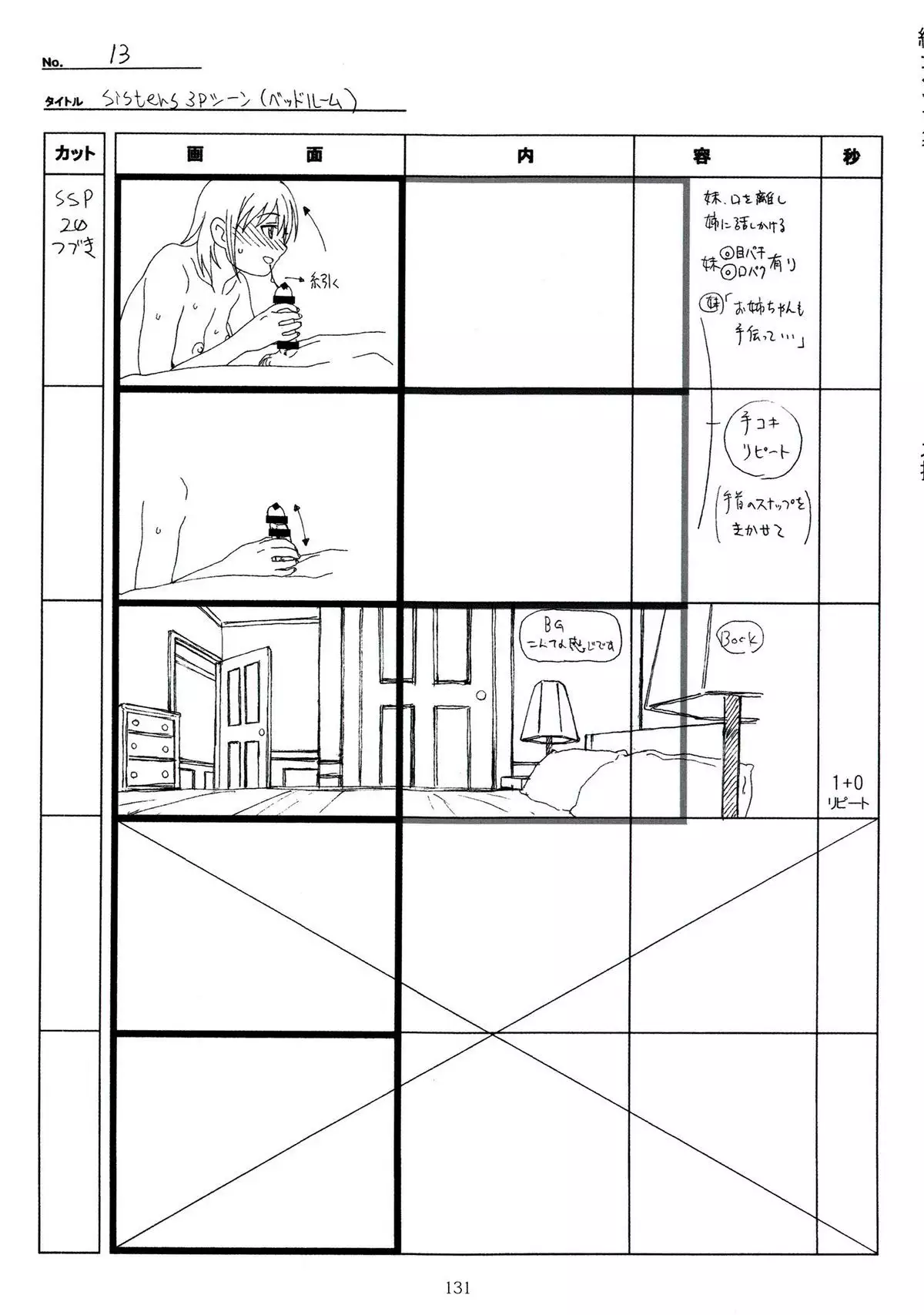SISTERS -Natsu no Saigo no Hi- H Scene All Part Storyboard