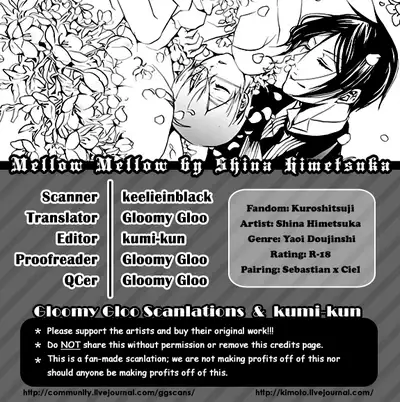 [Aria (Himetsuka Shina)] Mellow Mellow (Kuroshitsuji) [English] [Gloomy Gloo]