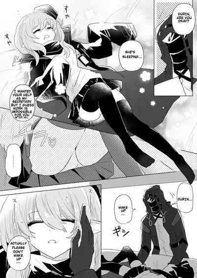 Doctor laying hands on sleeping Durin