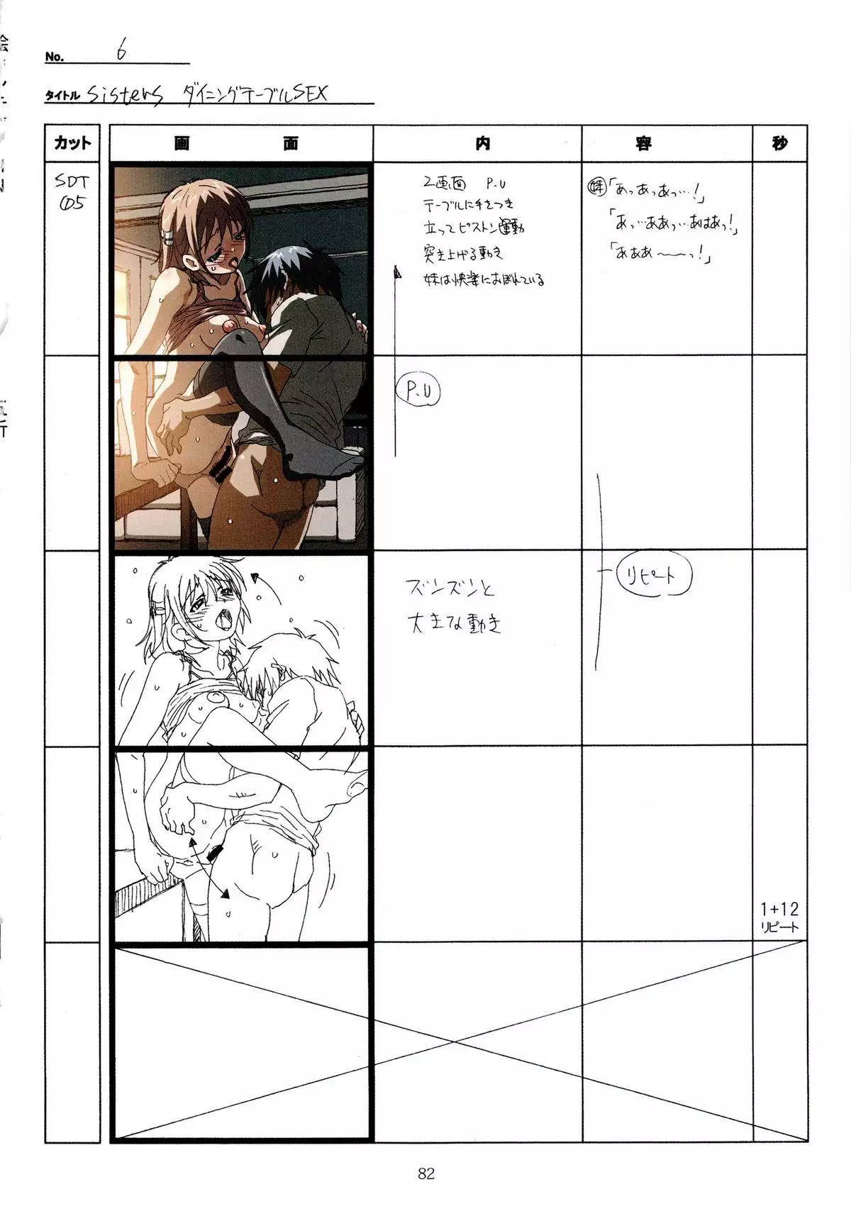 SISTERS -Natsu no Saigo no Hi- H Scene All Part Storyboard