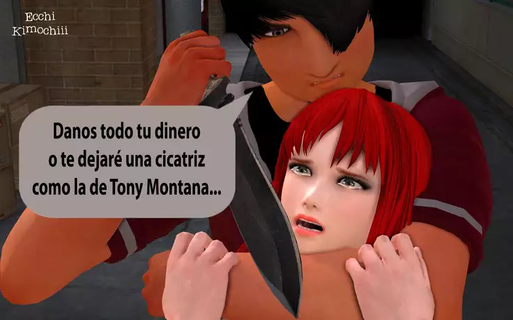 "Robo en el Callejón" parte 1/3 decensored "Ecchi Kimochiii"