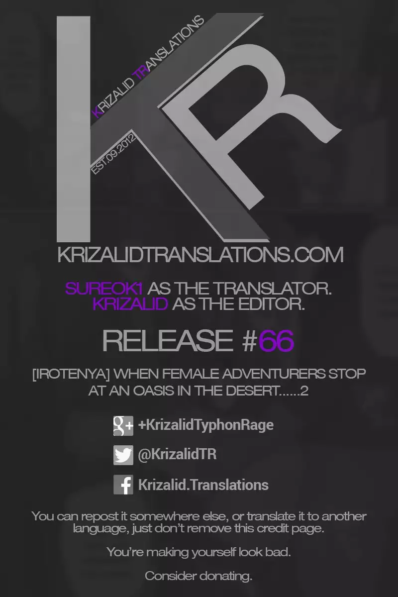 Onna Boukenshatachi ga Sabaku no Oasis ni Tachiyoru to......2