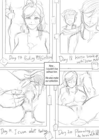 [Novice King] Avatar doujin sketch (The Legend of Korra)