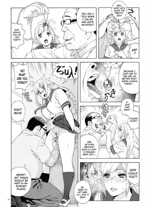 Tenkousei JK Elf 2 -Kegasareta Konyaku no Akashi- {doujins.com}