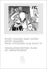 Summer Diary Notes [ENG]