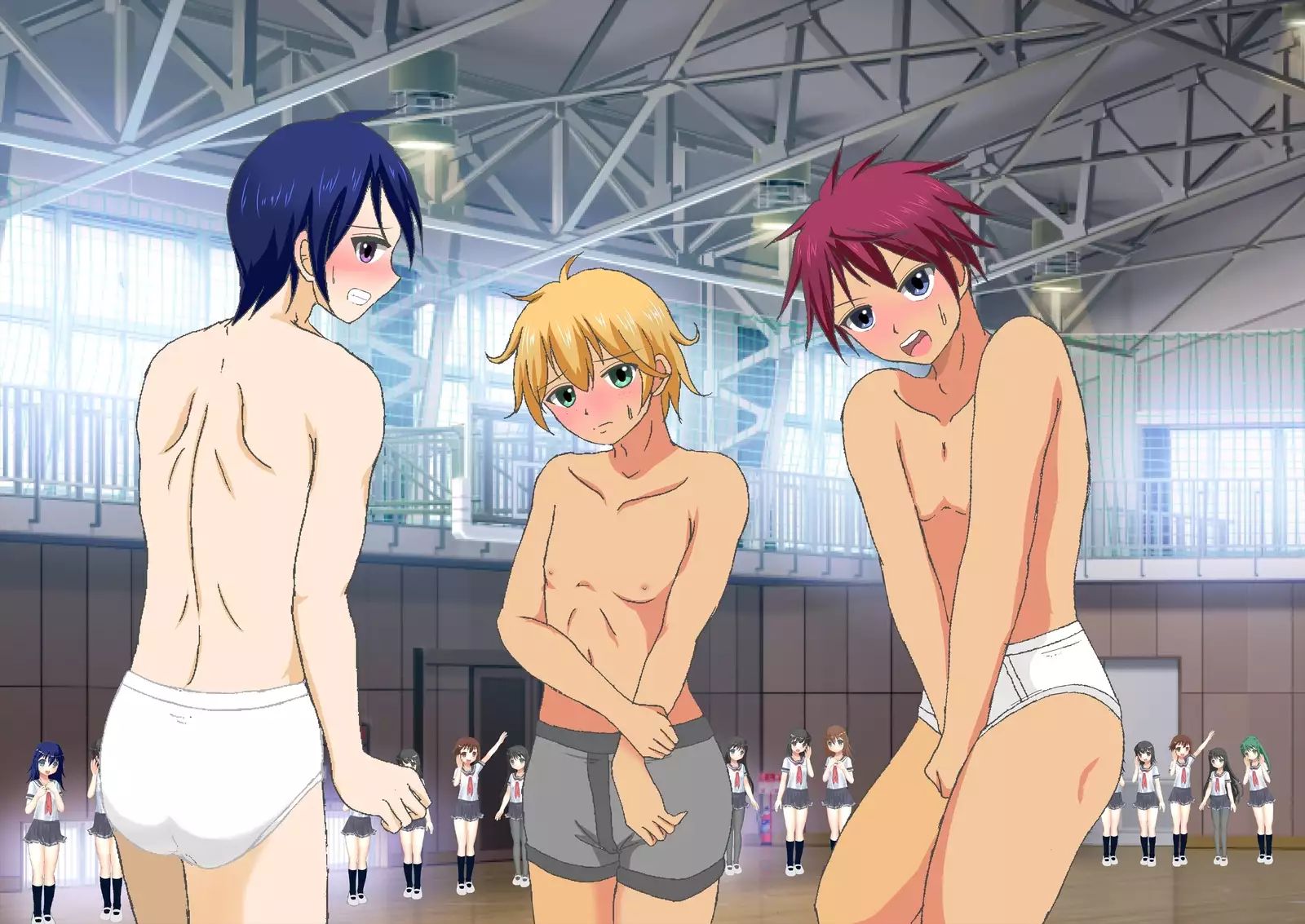 Danjo Taiketsu! Maketara Nuideiku Basuke!