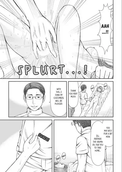 [Icelatte] Seitraishi ni Jirasare Tsuzuketa Tsuma ~Otto ni wa Ienai Nureiki Massage 1-6 | A Wife who Gets Teased Continually by a Masseur ー A Massage that Makes Me Cum Behind My Husband’s Back 1-6 [English]