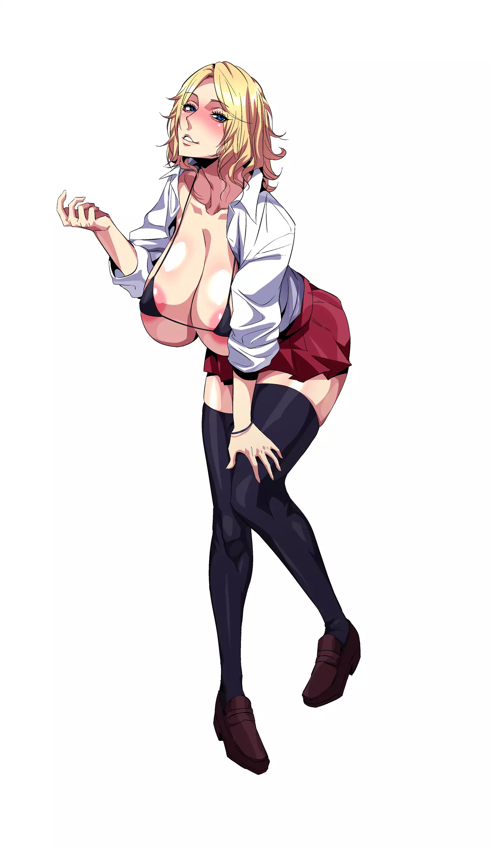 Dosukebe Bakunyuu Bitch! ~Manatsu ni Asedaku 3P Ecchi Shiyo!~