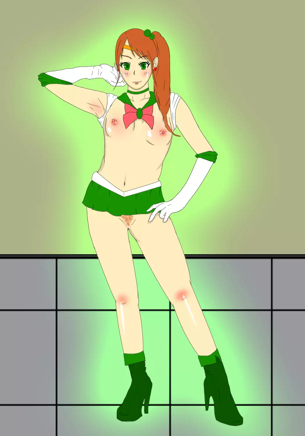 Kusuguri Rape Shokeinin vs Sailor Senshi